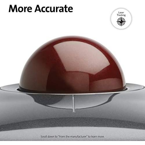  [아마존베스트]Kensington Expert Mouse Optical Wired USB Trackball for PC and Mac - Silver and Black