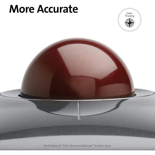  [아마존베스트]Kensington Expert Mouse Optical Wired USB Trackball for PC and Mac - Silver and Black