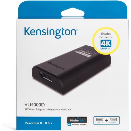  Kensington VU4000 USB 3.0 to HDMI 4K Video Adapter (K33988WW)