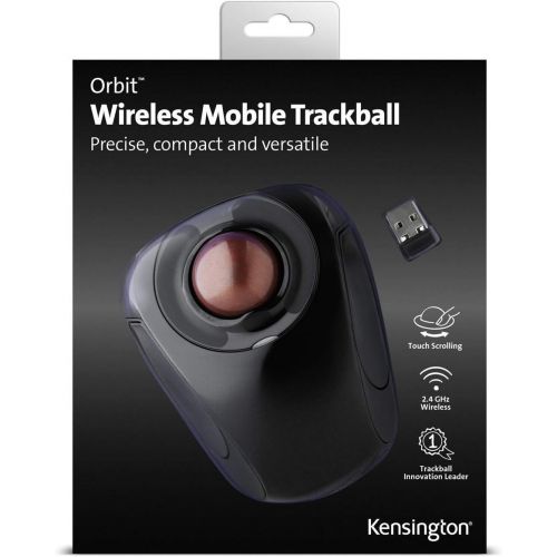  Kensington 72352 Orbit Wireless Trackball, BlackRed