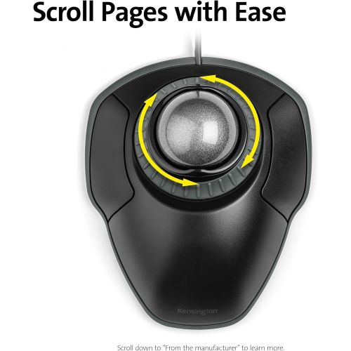  Kensington Orbit Trackball Mouse with Scroll Ring (K72337US)