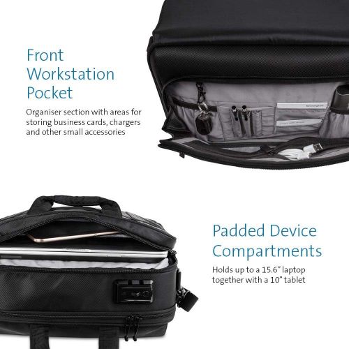  Kensington SecureTrek 17 Lockable Anti-Theft Laptop & Overnight Backpack (K98618WW)
