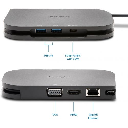  Kensington SD1600P USB-C Travel Dock 4K with Pass-Through USB-C Charging (K33968WW)