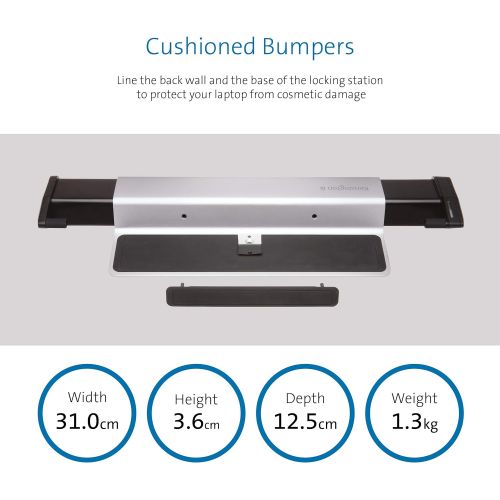  Kensington MacBook Laptop Locking Station 2.0 with Combination Lock Cable(K64454WW)