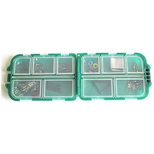  [아마존베스트]Kentop Pack of 2 fishing boxes, fishing boxes, fishing boxes, bait boxes, fishing hooks, fishing hooks, bait, small parts, accessories box.