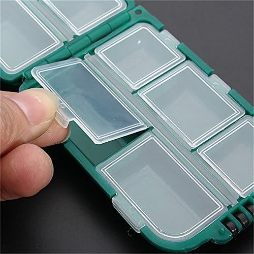  [아마존베스트]Kentop Pack of 2 fishing boxes, fishing boxes, fishing boxes, bait boxes, fishing hooks, fishing hooks, bait, small parts, accessories box.