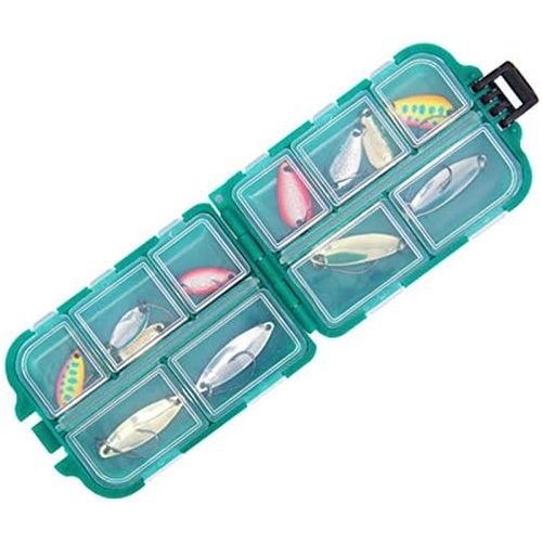  [아마존베스트]Kentop Pack of 2 fishing boxes, fishing boxes, fishing boxes, bait boxes, fishing hooks, fishing hooks, bait, small parts, accessories box.