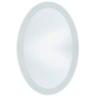 Kentwood Manufacturing Frosted Border Oval Wall Mirror (20 x 28)