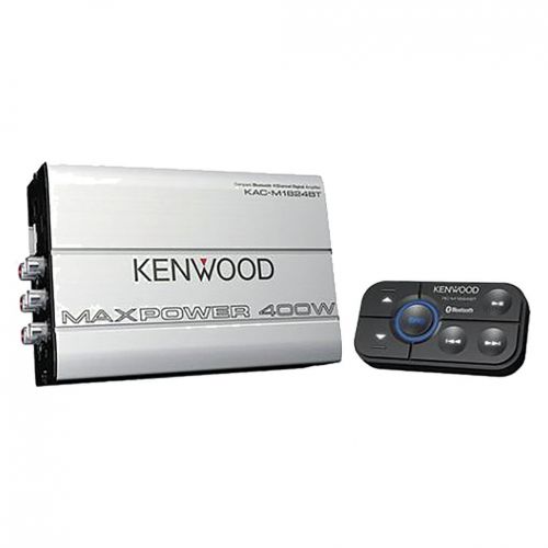  Kenwood KAC-M1824BT Compact 400-Watt Bluetooth-Connected 4-Channel Amp