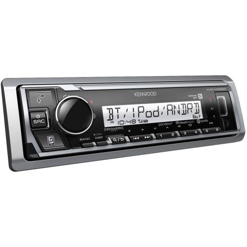  Kenwood KENWOOD KMR-M325BT Marine/Motorsports Single-DIN In-Dash Digital Media Receiver with Bluetooth and SiriusXM Ready