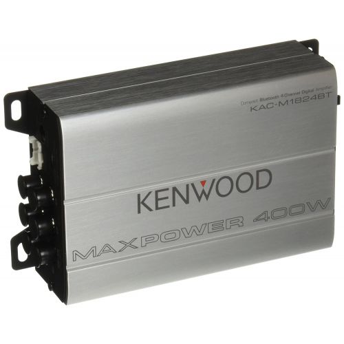  Kenwood 1177524 Compact Automotive/Marine Amplifier Class D Kac-M1824BT, 180W RMS, 400W PMPO, 4 Channel