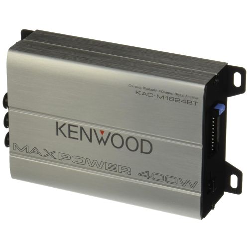  Kenwood 1177524 Compact Automotive/Marine Amplifier Class D Kac-M1824BT, 180W RMS, 400W PMPO, 4 Channel