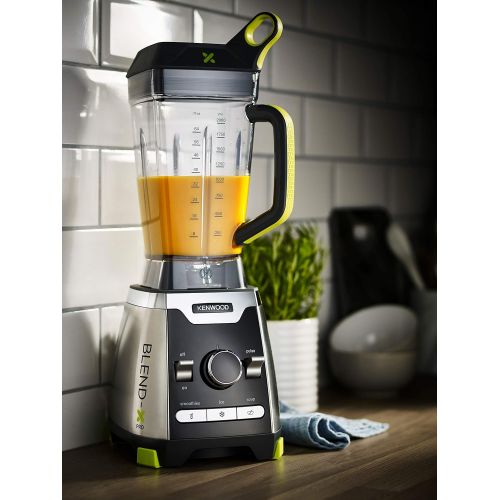 드롱기 Kenwood Blend-X PRO BLP900 BK Hochleistungsmixer, 30.000 U/min, 1.600 W, 2,0 l Tritan Mixaufsatz, Helix Force Messer-System, schwarz