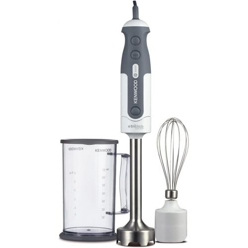  Kenwood HDP302WH Stabmixer | Puerierstab mit 800 W Leistung | Triblade 3-Fluegel-Messer fuer schnelleres Puerieren | Inkl. Schneebesen und Mixbecher | Ideal fuer Suppen und Smoothies