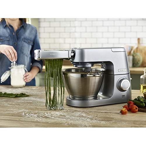  Kenwood KAX982ME Fettuccine Pasta Schneidaufsatz (Kuechenmaschinen-Zubehoer, Geeignet fuer alle Chef und kMix Kuechenmaschinen, Edelstahl)