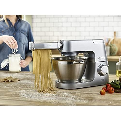  Besuchen Sie den Kenwood-Store Kenwood KAX984ME Spaghetti Pasta Schneidaufsatz (Kuechenmaschinen-Zubehoer, Geeignet fuer alle Chef und kMix Kuechenmaschinen, Edelstahl)