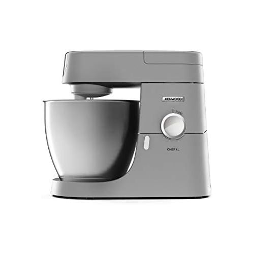  Kenwood Chef KVC 3110S  Kuechenmaschine, 4,6 l Edelstahl-Ruehrschuessel & 1,5 l Acryl-Mixaufsatz, multifunktionaler Kuechenhelfer, 1000 W, inkl. 3-teiligem Patisserie-Set, silber