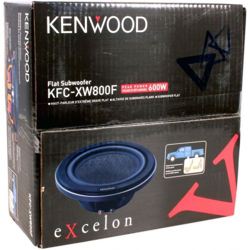  Kenwood EXcelon KFC-XW800F 600W Peak (150W RMS) 8 EXcelon Series Shallow-Mount Single 4 Ohm Slim Subwoofer