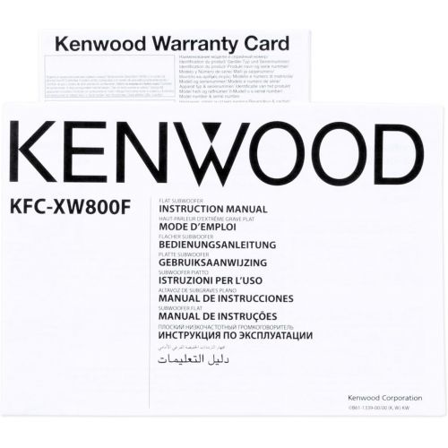  Kenwood EXcelon KFC-XW800F 600W Peak (150W RMS) 8 EXcelon Series Shallow-Mount Single 4 Ohm Slim Subwoofer