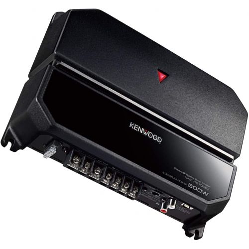  Kenwood 500W 2 Channels Performance Standard Series Stereo Power Car Amplifier with 4 Gauge Blue Amplifer Kit and Gravity Magnet Phone Holder Bundle