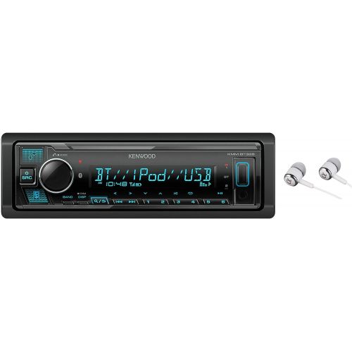  Kenwood Bluetooth USB MP3 WMA AM/FM Digital Media Player Dual Phone Connection Pandora Car Stereo Receiver/Free Alphasonik Earbuds