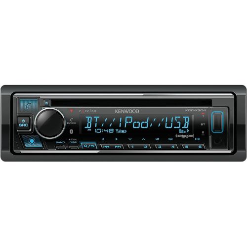  Kenwood KDC-X304 eXcelon CD Car Stereo Receiver w/ Bluetooth Hands Free Calling, AM/FM Radio, USB, Amazon Alexa Built Ready, Variable Color Illumination