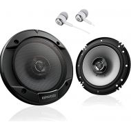 Kenwood 6-1/2 300W Max (60W RMS per Pair) 6.5 KFC 2-Way Sport Series Flush Mount Car Audio Door Coaxial Speakers