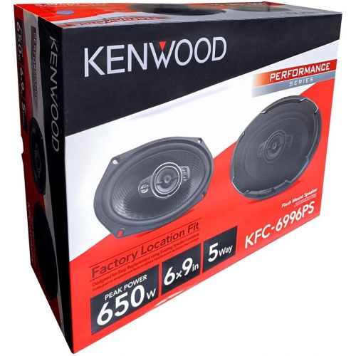  Kenwood KFC 6996PS 6 x 9 Inch 5 Way Car Speakers 650W Maximum Power Handling