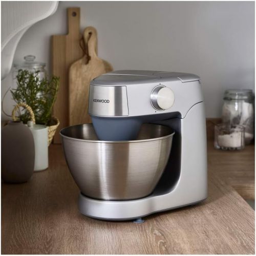  [아마존베스트]Kenwood Prospero+ KHC29.P0SI Food Processor, 4.3 L Stainless Steel Bowl, 1000 Watt, incl. 3 Piece Patisserie Set, Shredder, Glass Mixing Attachment, Meat Mincer, Juicer and Splash