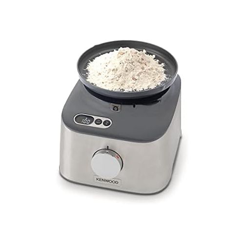  Kenwood FDM301SS Multipro Compact Food Processor, Powerful Kitchen Gadget with 2.1L Container, Acrylic Mixer, Double Whisk, Metal Housing