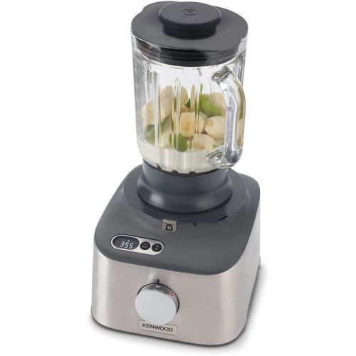  Kenwood FDM301SS Multipro Compact Food Processor, Powerful Kitchen Gadget with 2.1L Container, Acrylic Mixer, Double Whisk, Metal Housing