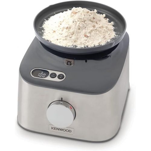  Kenwood FDM301SS Multipro Compact Food Processor, Powerful Kitchen Gadget with 2.1L Container, Acrylic Mixer, Double Whisk, Metal Housing