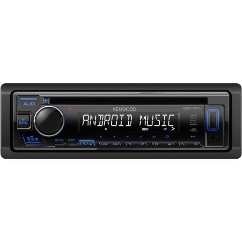  [아마존베스트]-Service-Informationen Kenwood KDC-130UB CD Car Radio with RDS (High Performance Tuner, USB, AUX Input, Android Control, Bass Boost, 4x50 Watts, Blue)