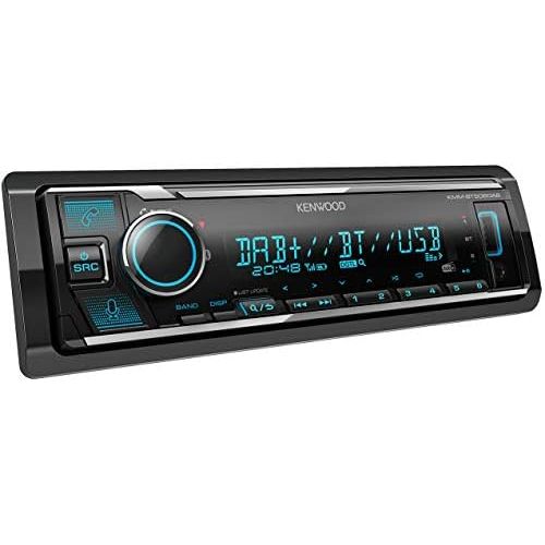  [아마존베스트]-Service-Informationen Kenwood KMM-BT506DAB USB Car Radio with DAB+ and Bluetooth Hands-Free Kit Compatible with Amazon Alexa, USB, AUX-In, Spotify Control, Sound Processor, 4 x 50 W, Var. Lighting, DAB+