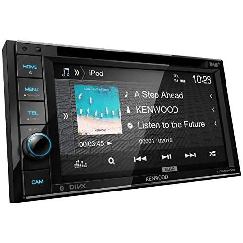  Kenwood DDX4019DAB DAB+ Multimedia Car Radio with 15.7 cm Touchscreen (2 DIN, DVD, Bluetooth Hands free function, Sound Processor, USB, Spotify Control) Black