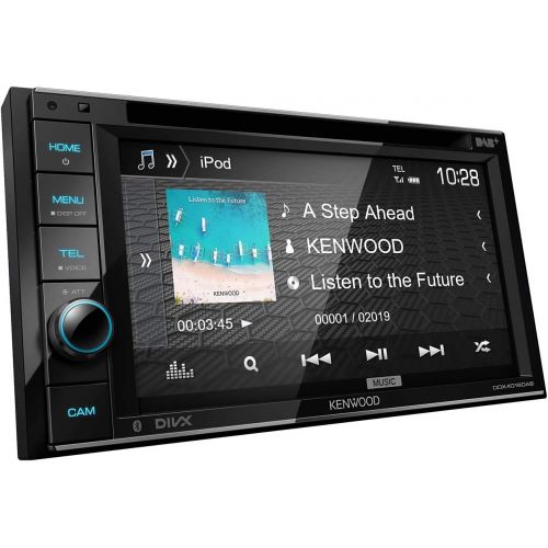  Kenwood DDX4019DAB DAB+ Multimedia Car Radio with 15.7 cm Touchscreen (2 DIN, DVD, Bluetooth Hands free function, Sound Processor, USB, Spotify Control) Black