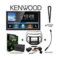 Kenwood DDX775BH 6.95 WVGA DVD Receiver with Bluetooth and HD Radio, iDatalink KIT-CHK1 Dashkit for Jeep Cherokee, BAA23 Antenna Adapter, and ADS-MRR Interface Module and a SOTS La