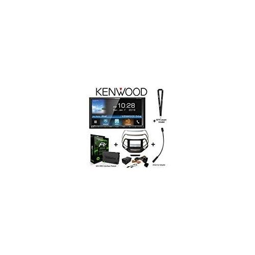  Kenwood DDX775BH 6.95 WVGA DVD Receiver with Bluetooth and HD Radio, iDatalink KIT-CHK1 Dashkit for Jeep Cherokee, BAA23 Antenna Adapter, and ADS-MRR Interface Module and a SOTS La