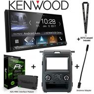 Kenwood DMX7705S 6.95a€ Media Receiver, Apple CarPlay and Android Auto, iDatalink KIT-F150 Dashkit for Select Ford F-150, ADS-MRR Interface Module and BAA21 Antenna Adapter and a S