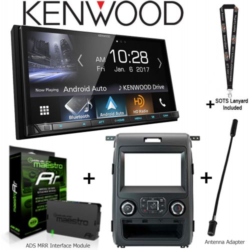  Kenwood DMX7705S 6.95a€ Media Receiver, Apple CarPlay and Android Auto, iDatalink KIT-F150 Dashkit for Select Ford F-150, ADS-MRR Interface Module and BAA21 Antenna Adapter and a S