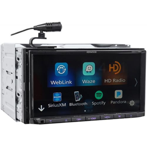  Kenwood DDX775BH In-Dash 2-DIN 6.95 Touchscreen DVD Receiver with Spotify, Waze, YouTube and Pandora via Weblink