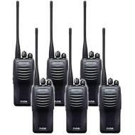 Kenwood ProTalk TK-3400U4P Compact UHF FM Portable 2-Way Radio (Pack of 6), 4 Total Channels, 2.0 Watt Output Power, 250000 Sq. Ft. / 20 Floor / 6 Mile Range, 90 UHF Business Frequ