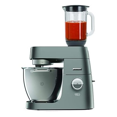  Kenwood Chef XL Titanium KVL8320S  leistungsstarke Kuechenmaschine, 6,7 l Ruehrschuessel mit Innenbeleuchtung, Easy-Lift & Interlock-Sicherheitssystem, 1700 Watt, inkl. 5-teiligem Pa