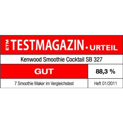  Kenwood SB 327 Smoothie Glasbehalter Zapfhahn, 2 Liter / 750 Watt / Silber