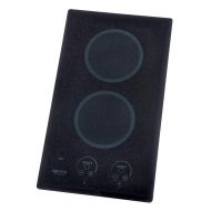 Kenyon B41576 6-12-Inch Lite-Touch Q 2-Burner Trimline Cooktop with Touch Control, 240-volt, Black