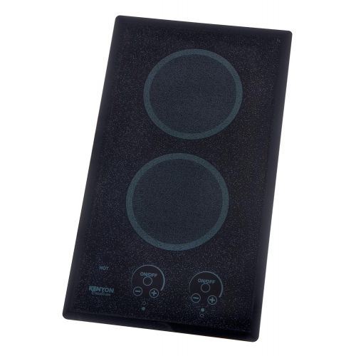  Kenyon B41576 6-12-Inch Lite-Touch Q 2-Burner Trimline Cooktop with Touch Control, 240-volt, Black