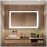 Keonjinn 30x18 Bathroom Mirror Anti-Fog Wall Mounted Makeup Mirror with LED Light Over Vanity (Horizontal/Vertical)