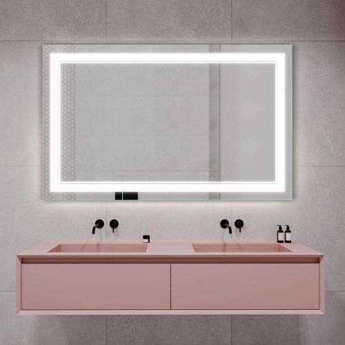  Keonjinn 30x18 Bathroom Mirror Anti-Fog Wall Mounted Makeup Mirror with LED Light Over Vanity (Horizontal/Vertical)