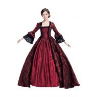 Keppler Womens Deluxe Medieval Costume Victorian Dress Vintage Gothic Renaissance Dresses Cosplay Halloween