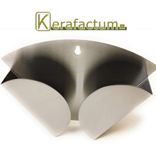  Kerafactum universal Kaffeefilterhalter Kaffeefilter Halter Halterung fuer Filtertueten aus hochwertigem Edelstahl passend fuer Filter Tueten Groesse 4